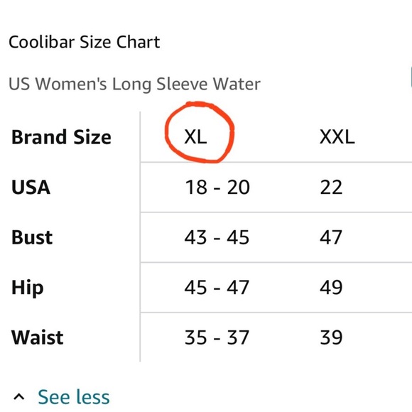 Coolibar XL Women's Skirted Swim Tights Shorebreak Sun Protective UPF Ruched - Picture 13 of 14